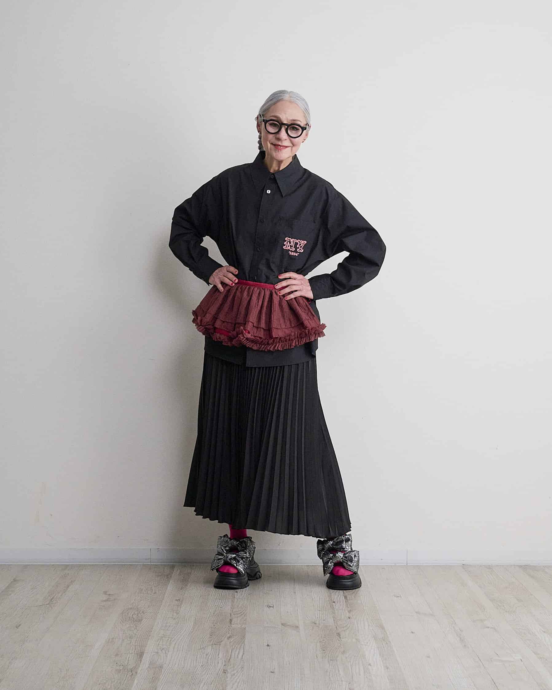 9月入荷予定】THOMAS MAGPIE（トーマスマグパイ）｜Neon Pleats Skirt