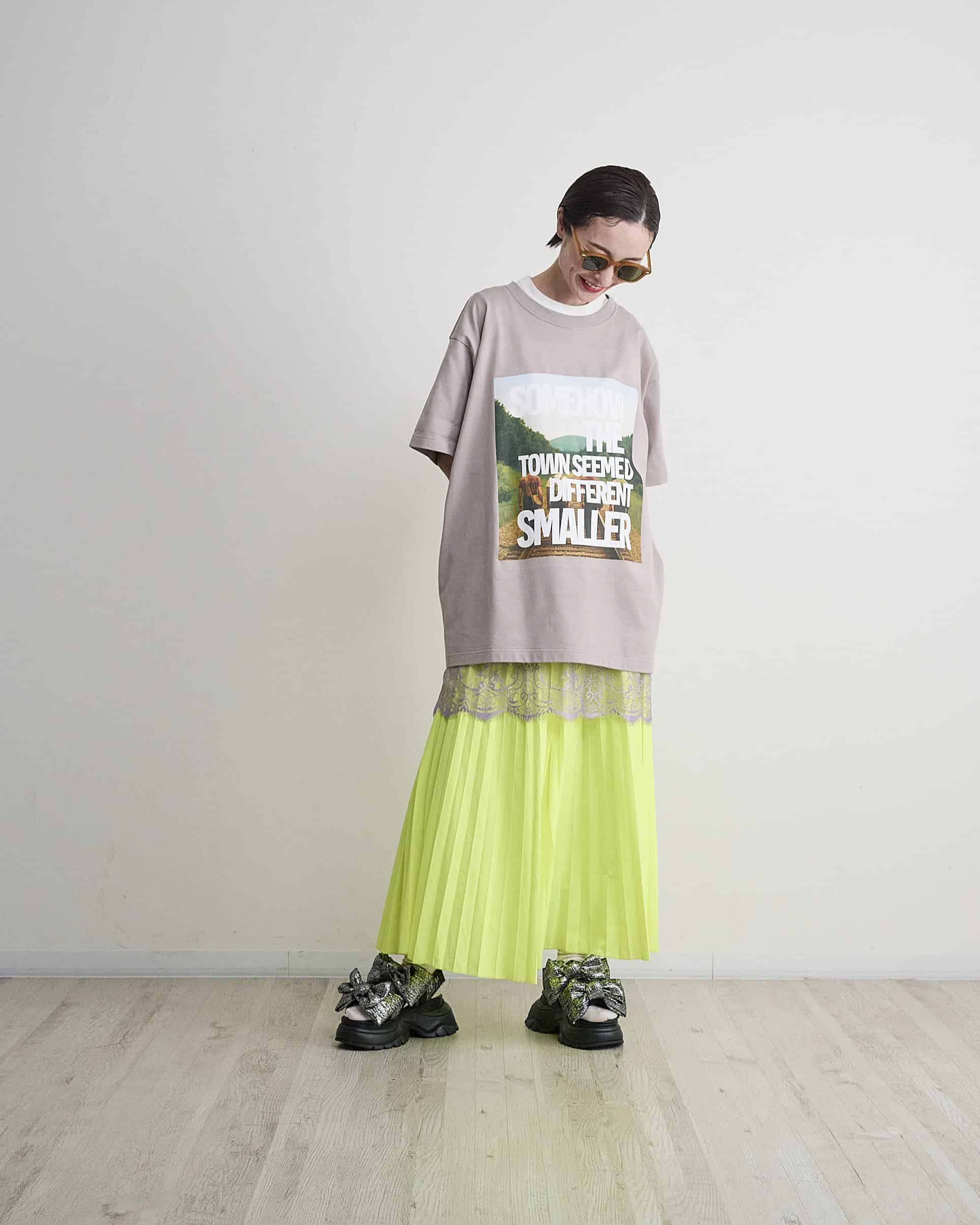 9月入荷予定】THOMAS MAGPIE（トーマスマグパイ）｜Neon Pleats Skirt