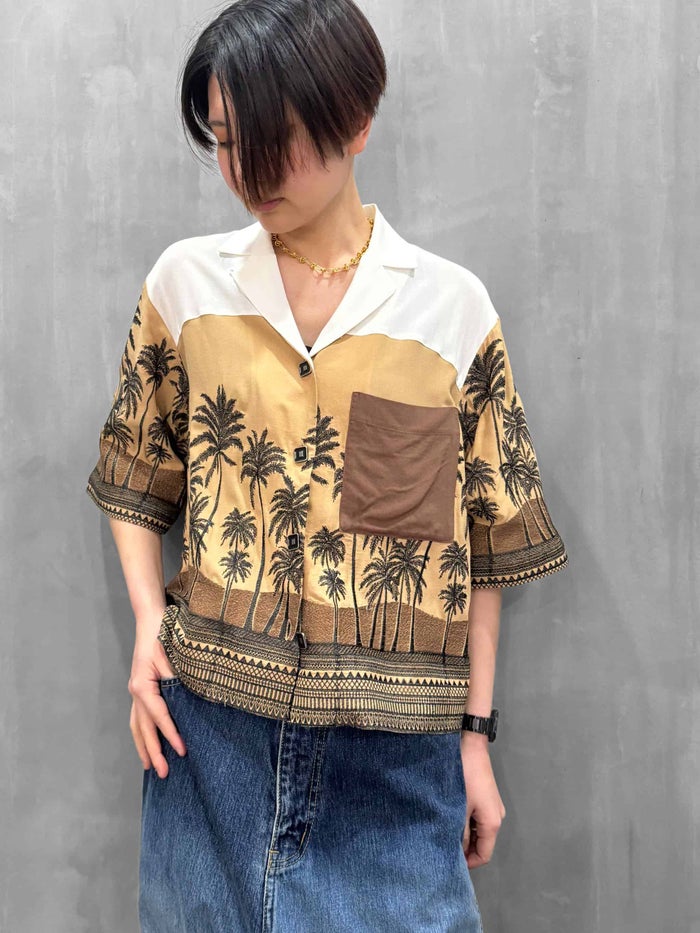 DOUBLE STANDARD CLOTHING(ダブルスタンダードクロージング)|ビッグシルエット リゾートシャツ|0204-470-261