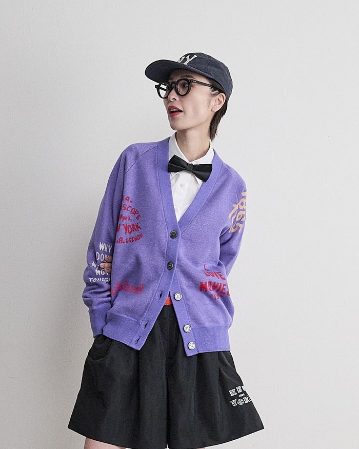 THOMAS MAGPIE(トーマスマグパイ)|14G W Jacquard Cardigan|2263702