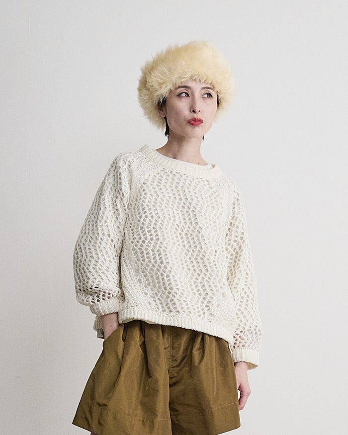 THOMAS MAGPIE(トーマスマグパイ)|3G Mesh Knit Pullover|2263707