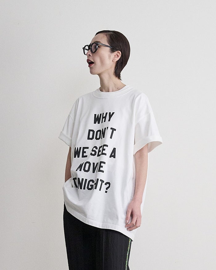 THOMAS MAGPIE(トーマスマグパイ)|40/2 Classic天竺 T-shirts(BIG)『WHY DON'T WE SEE A MOVIE TONIGHT?』|2263851