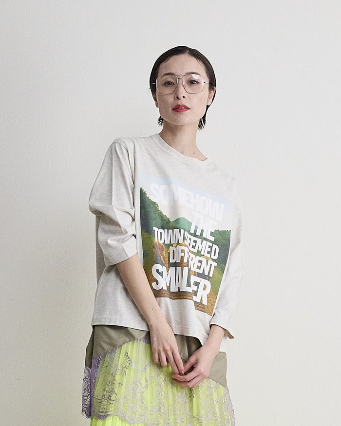 THOMAS MAGPIE(トーマスマグパイ)|40/2 Classic天竺 Long T-shirts『SOMEHOW THE TOWN SEEMED DIFFERENT SMALLER』|2263838