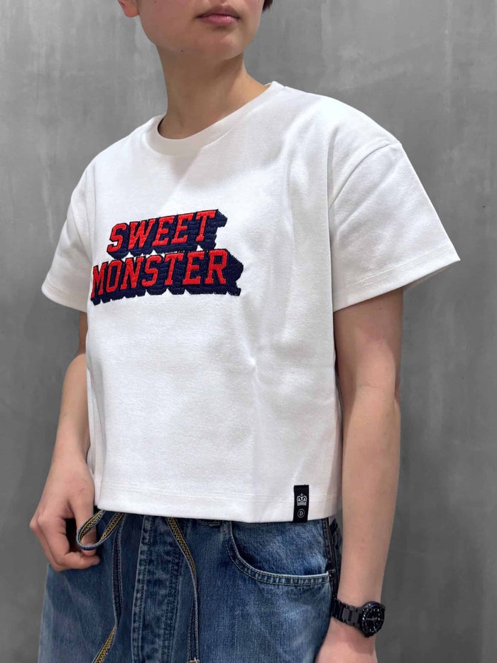 【20%OFFセール】DOUBLE STANDARD CLOTHING(ダブルスタンダードクロージング)| ヴィンテージロゴショート丈Tシャツ|0208-410-261