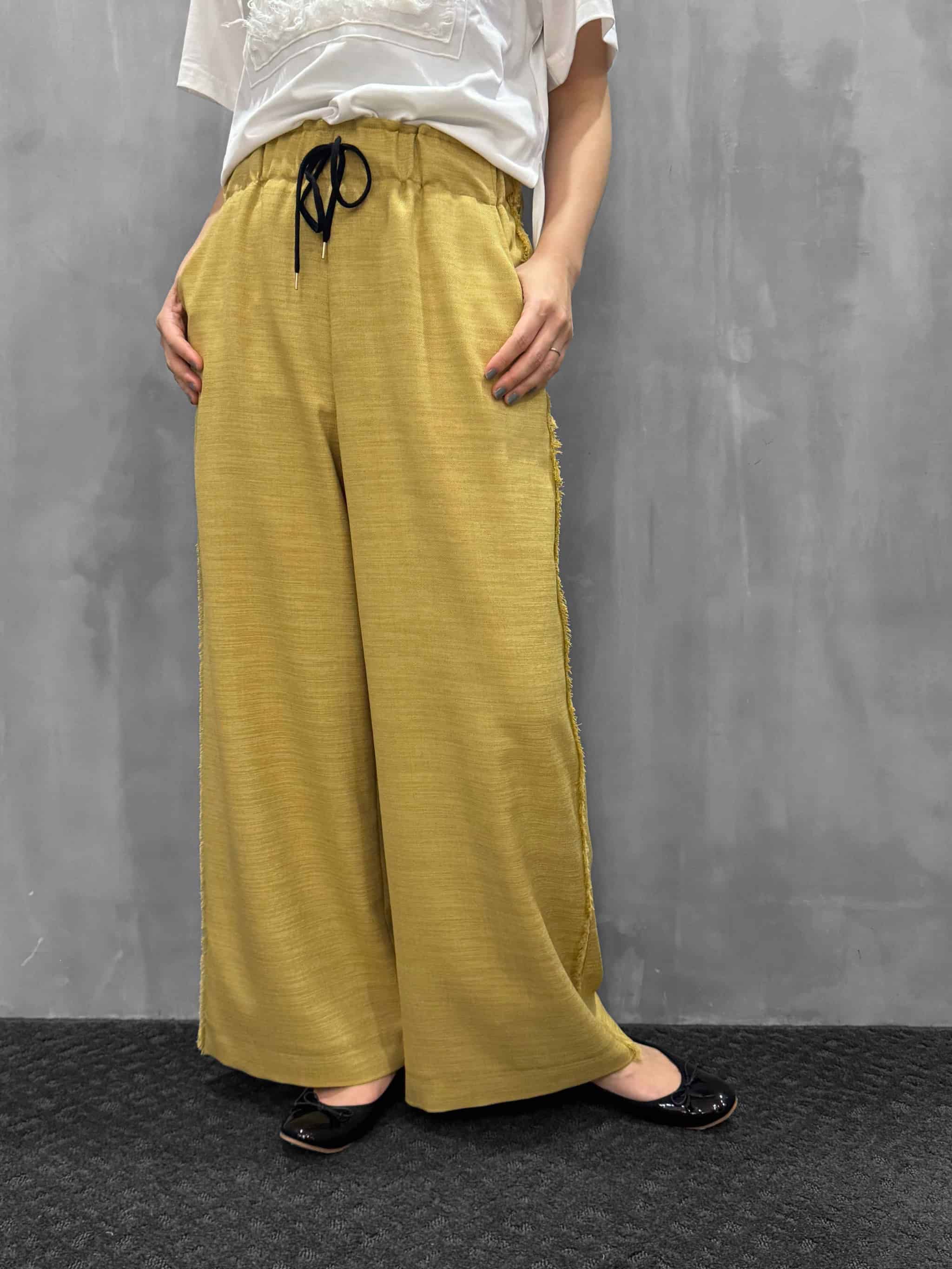 trois（トロワ） | 裏起毛テーパードリボンパンツ | T236-87025 | MFG