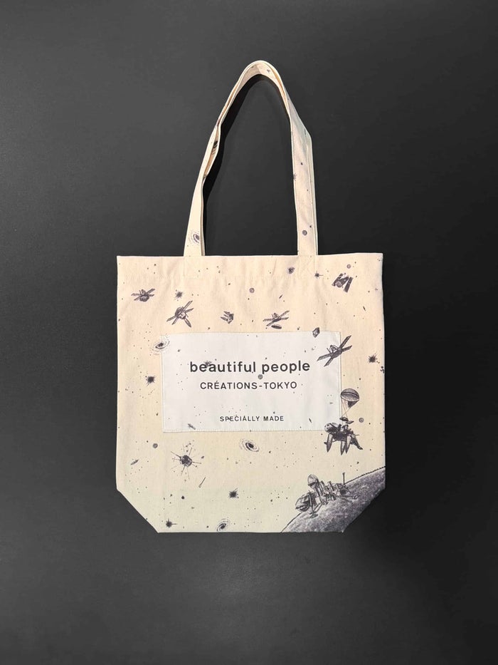 beautiful people(ビューティフルピープル)|seasonal print name tag tote|1616611949
