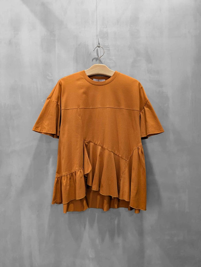 trois(トロワ)|天竺 アシンメトリーフレアプルオーバー|T261-82053