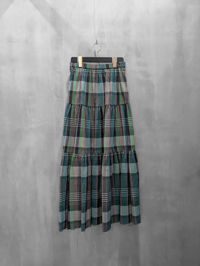 DOUBLE STANDARD CLOTHING(ダブルスタンダードクロージング)|チェックティアードスカート|0202-010-262