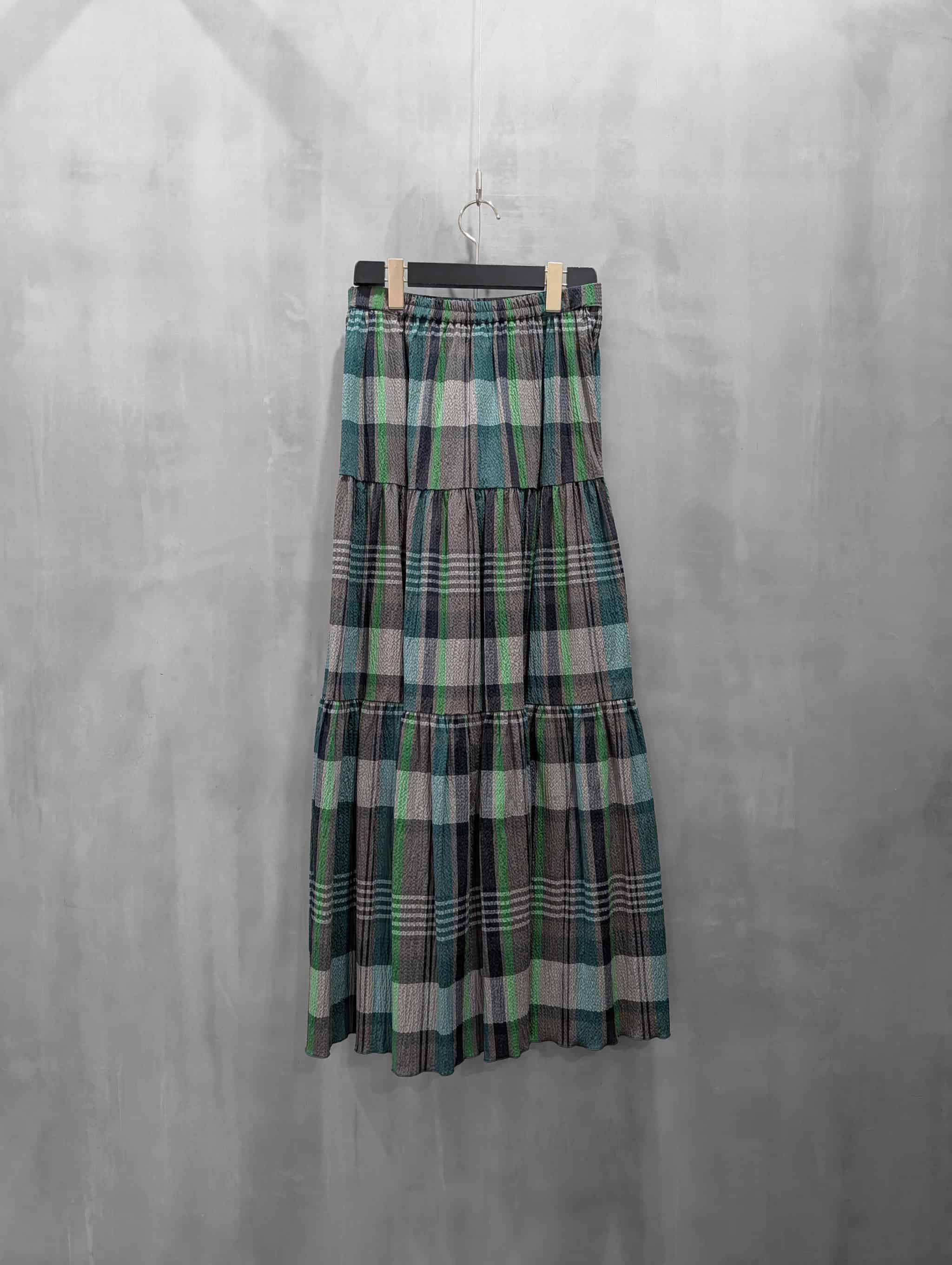 美品☆ダブルスタンダードクロージング チェックティアードフリルスカート38 DOUBLE STANDARD CLOTHING（ダブルスタンダードクロージング