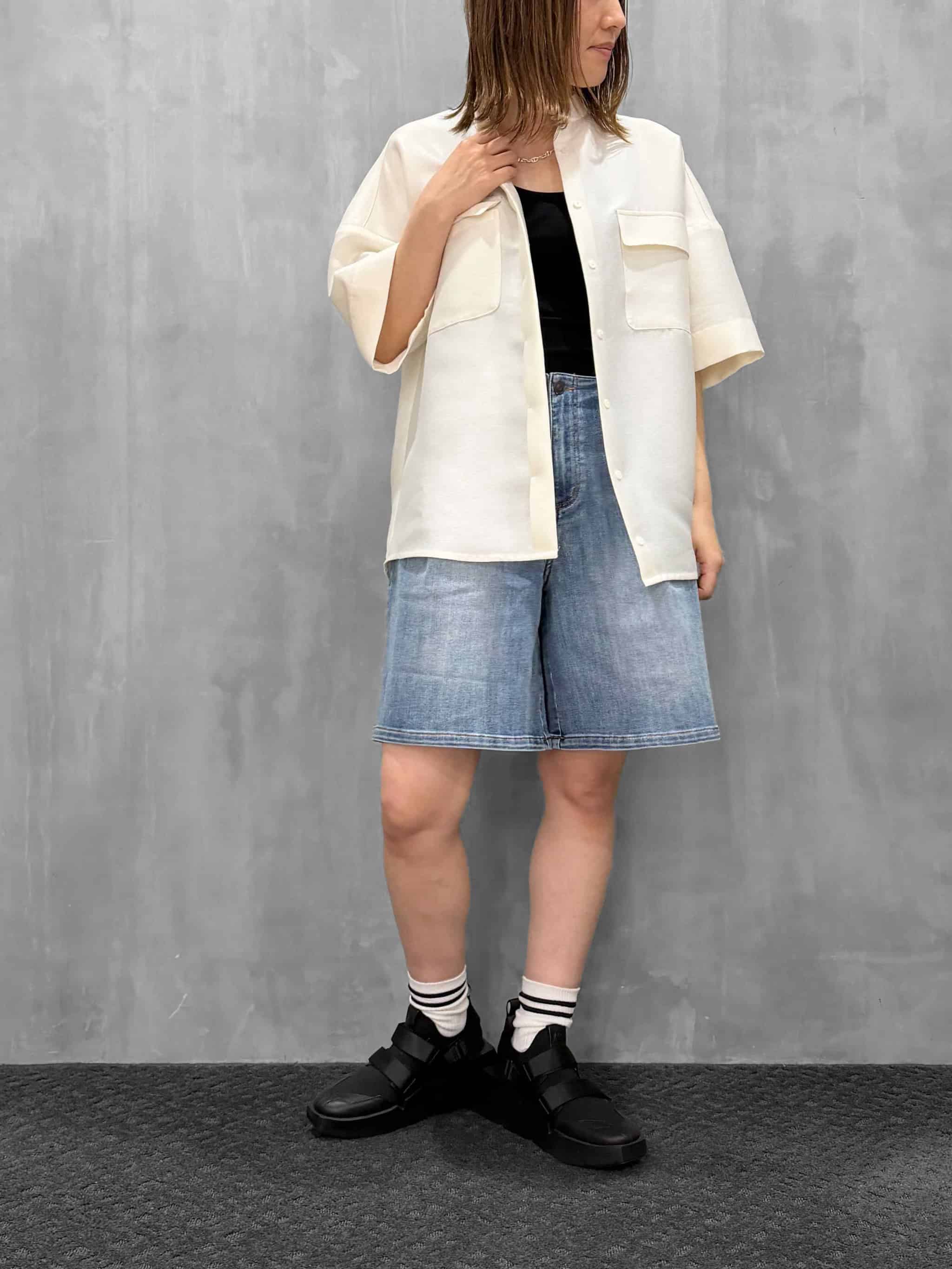 MARGAUX VINTAGE（マルゴーヴィンテージ）｜加工デニムハーフパンツ