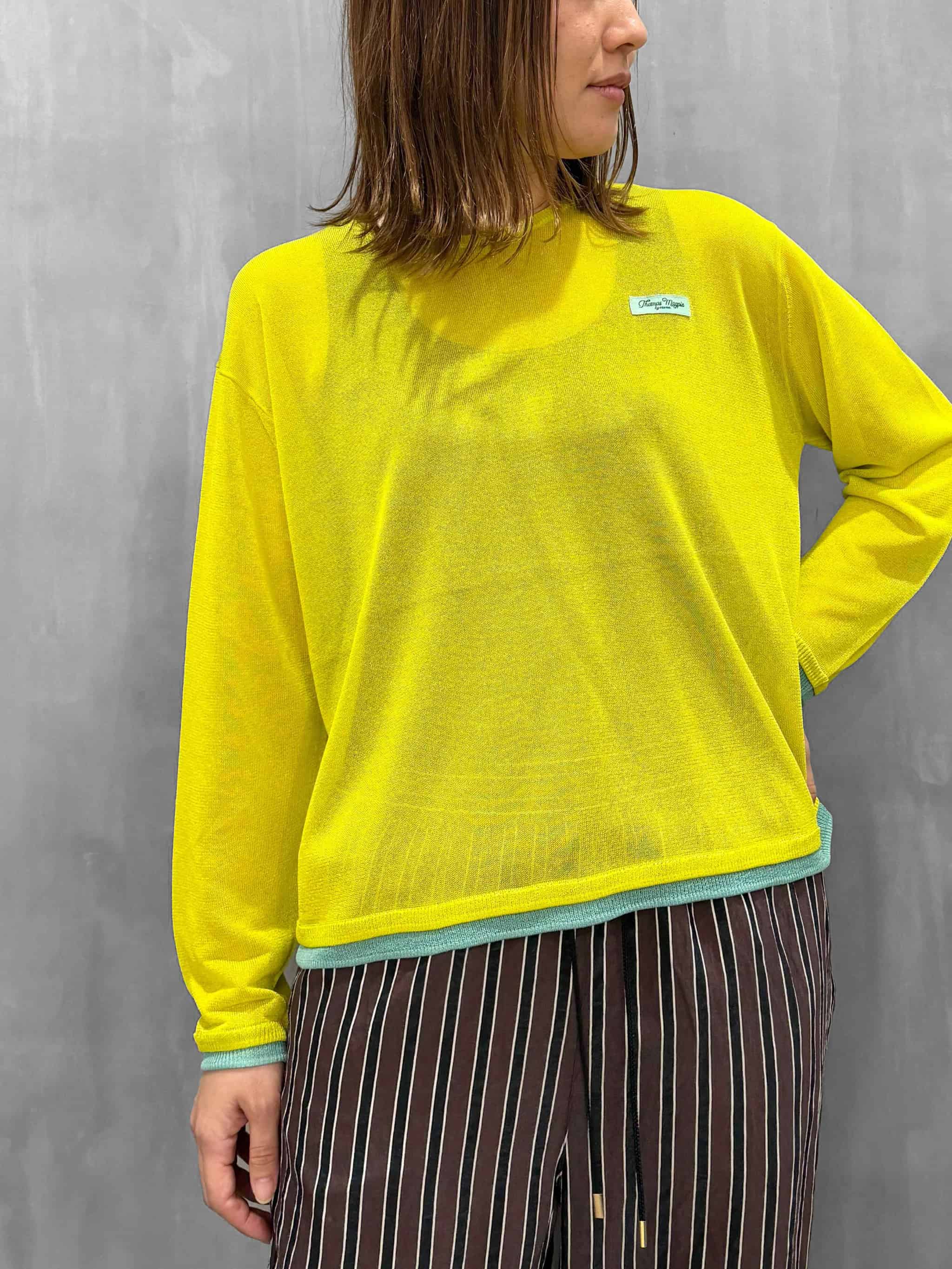 THOMAS MAGPIE（トーマスマグパイ）｜14GG Plainstitch Knit Pullover