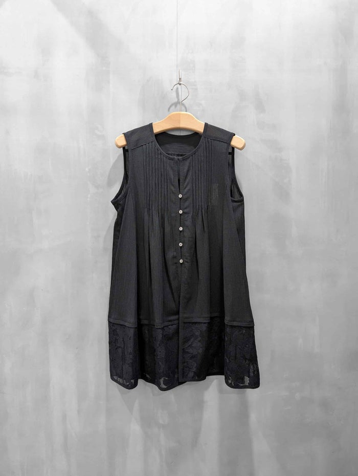 CHIGNON(シニヨン)|シアーメッシュ×レースチュニックブラウス|1262-306KK