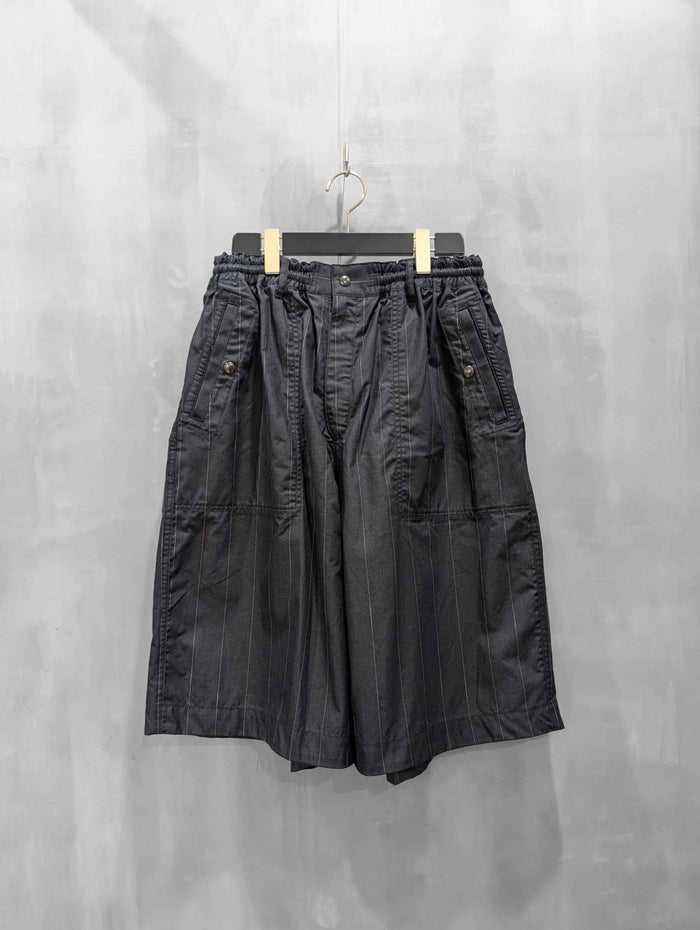 beautiful people(ビューティフルピープル)|cotton stripesuiting reversible shorts|1616105004