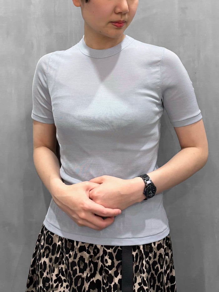 beautiful people(ビューティフルピープル)|silky touch cotton rib top|1616310001