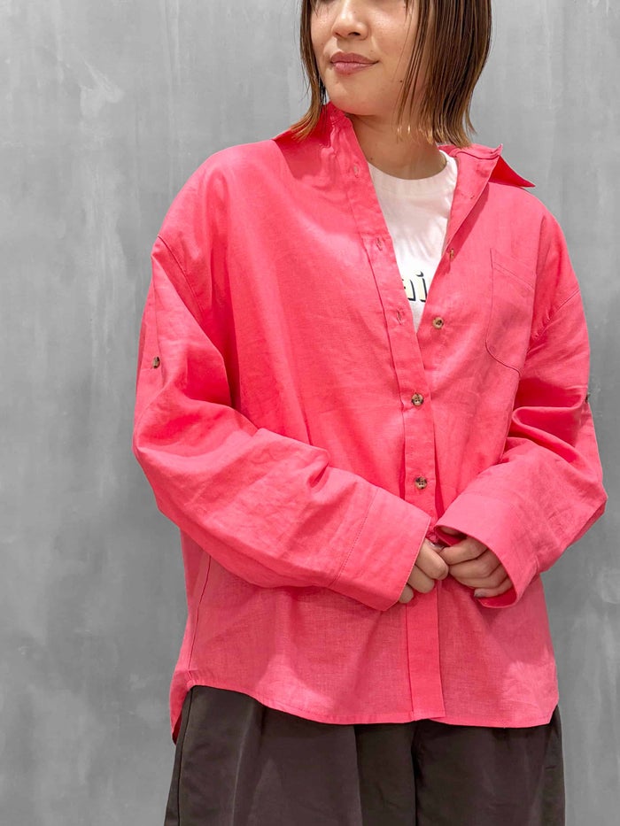 【20%OFFセール】HERENCIA(ヘレンチア)|Linen Cotton Blouse|H426126