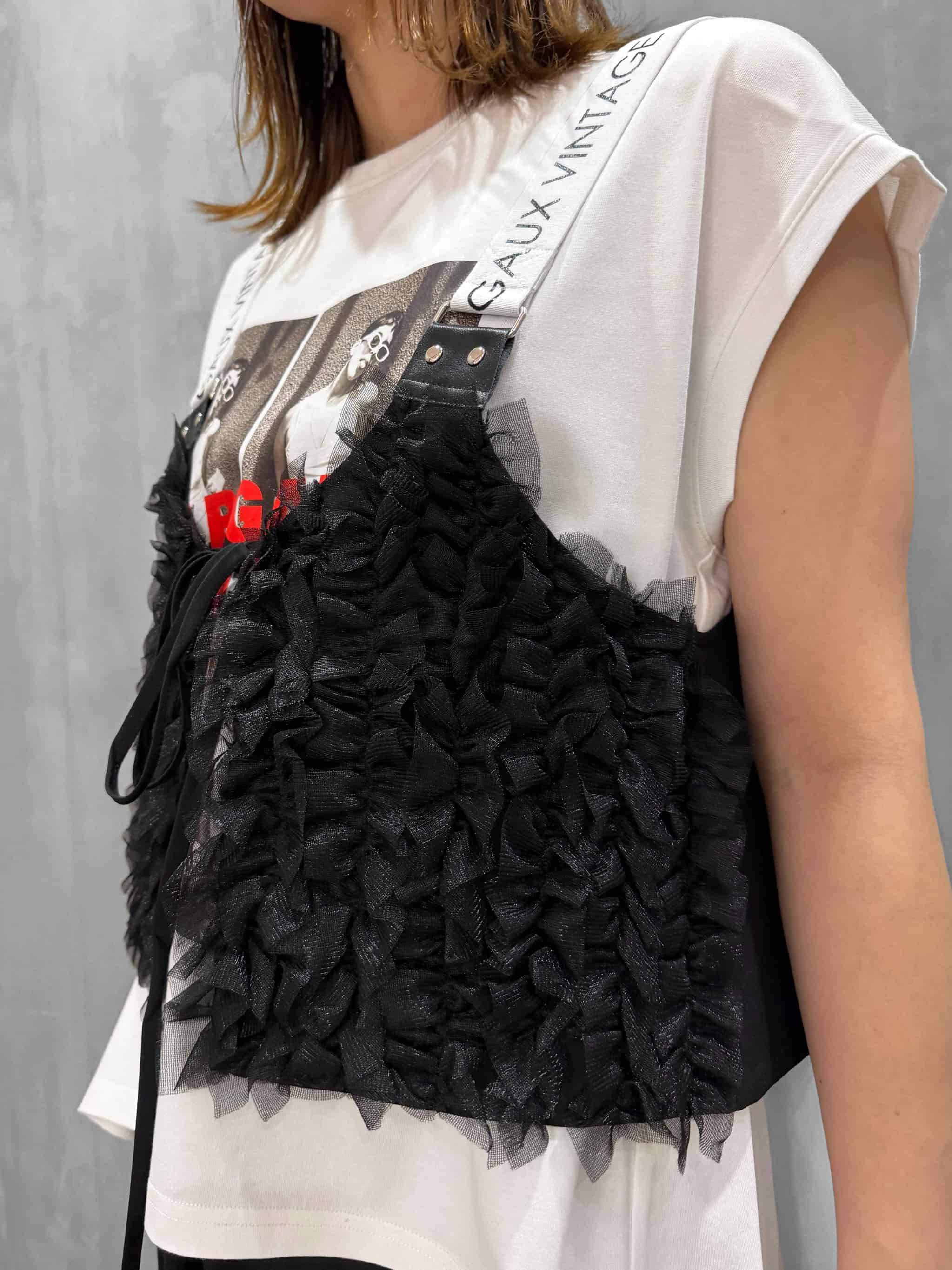 MARGAUX VINTAGE（マルゴーヴィンテージ）｜frill short bustier｜MG