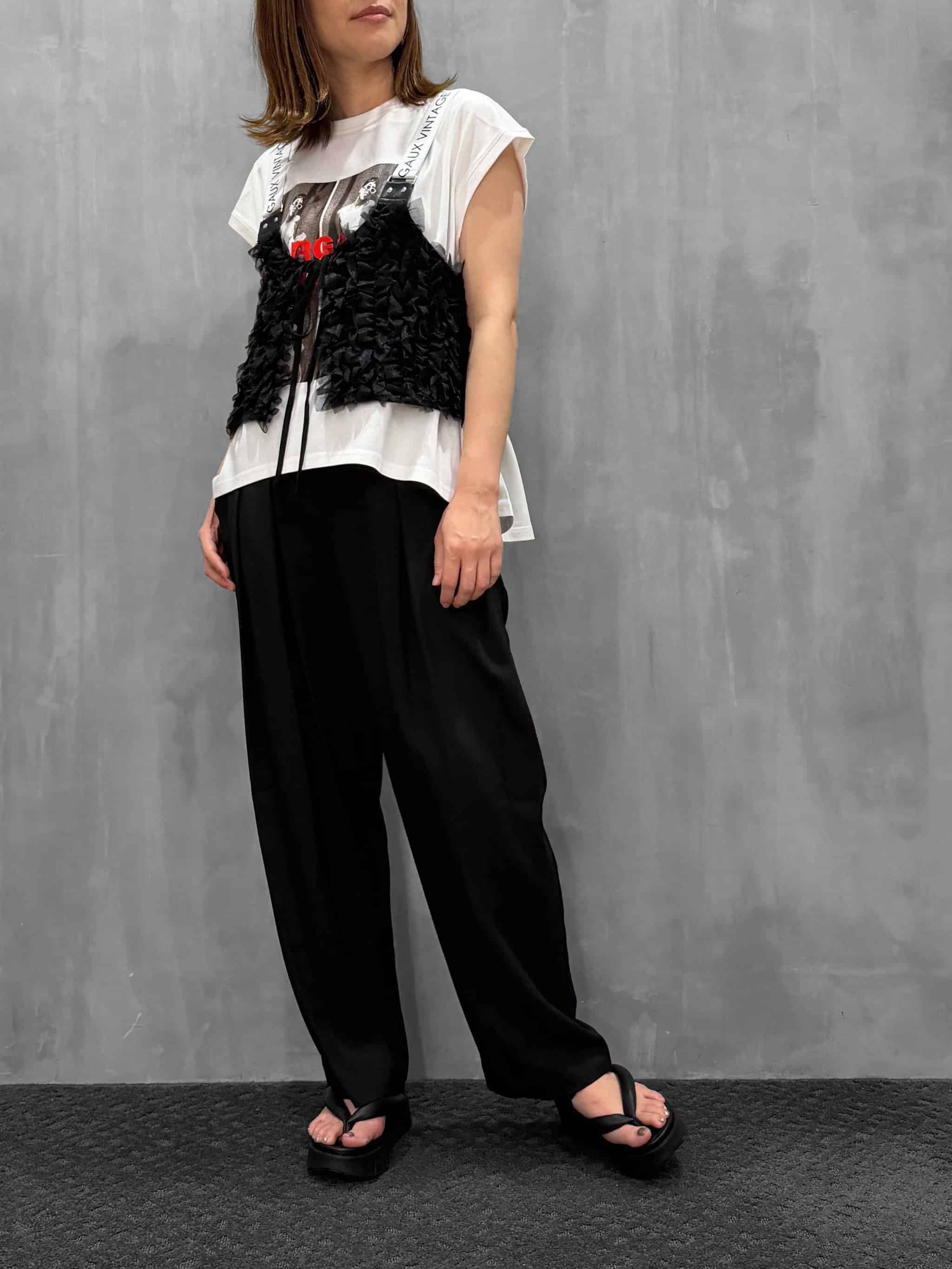MARGAUX VINTAGE（マルゴーヴィンテージ）｜frill short bustier｜MG