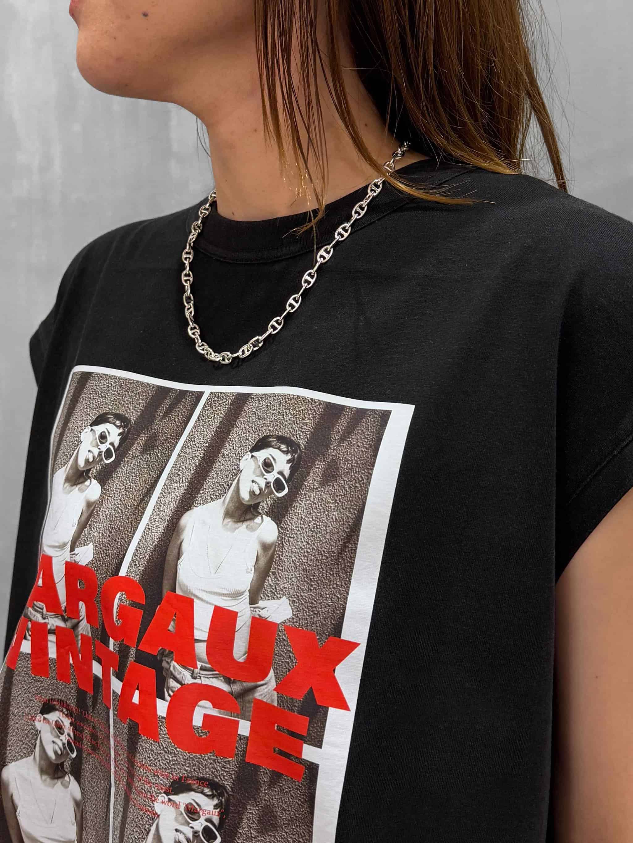 MARGAUX VINTAGE（マルゴーヴィンテージ）｜転写プリントノースリーブ