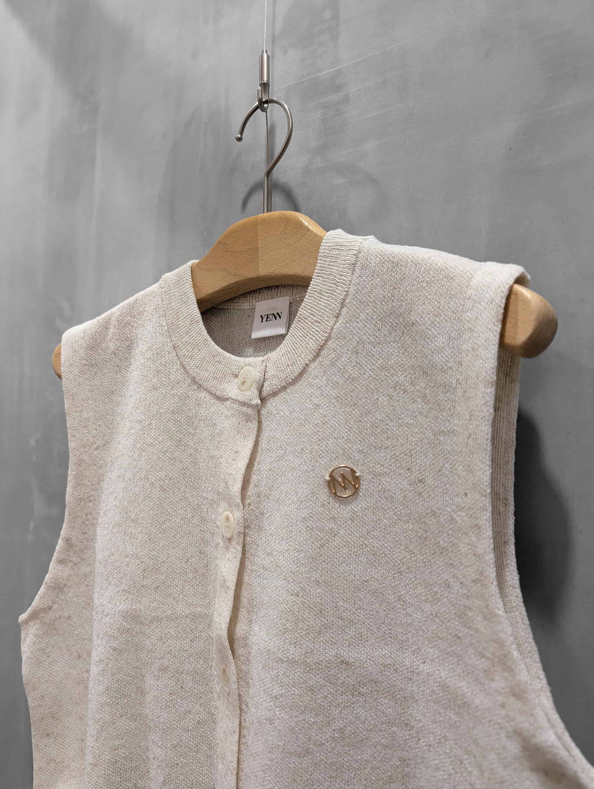 YENN（イェン）｜LINEN SHEER VEST｜Y262-91061 | MFG WEBSTORE