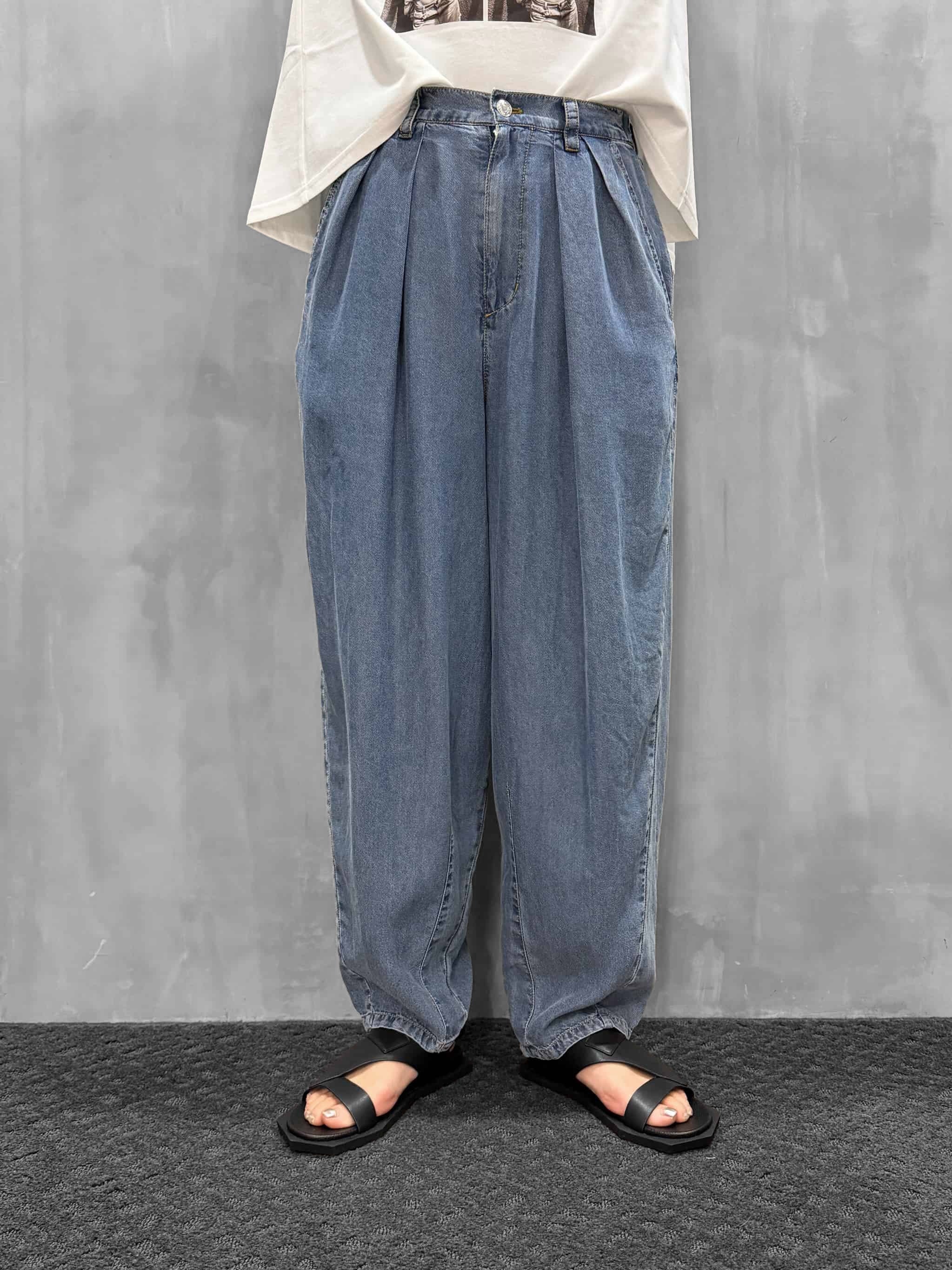 ayane（アヤン）｜テンセルデニムタックバレルレッグパンツ｜826507