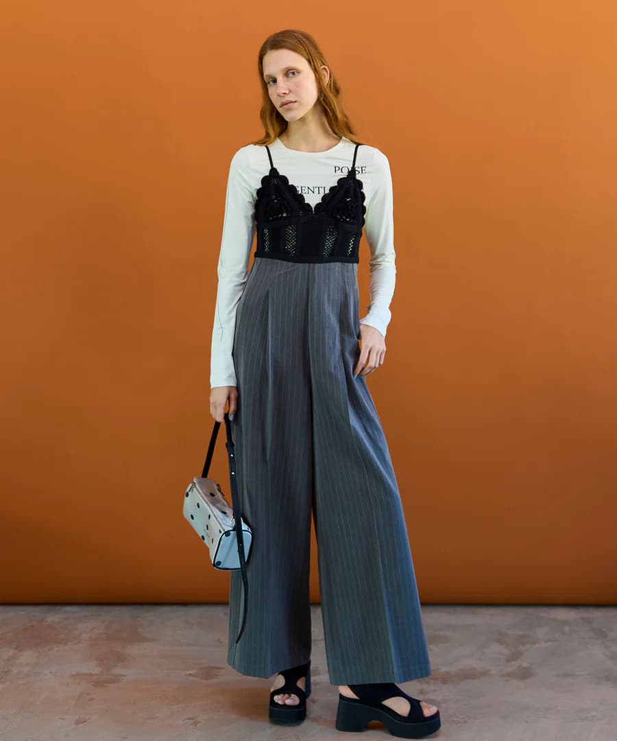 MAISON SPECIAL（メゾンスペシャル）｜Crochet Bustier Jumpsuit