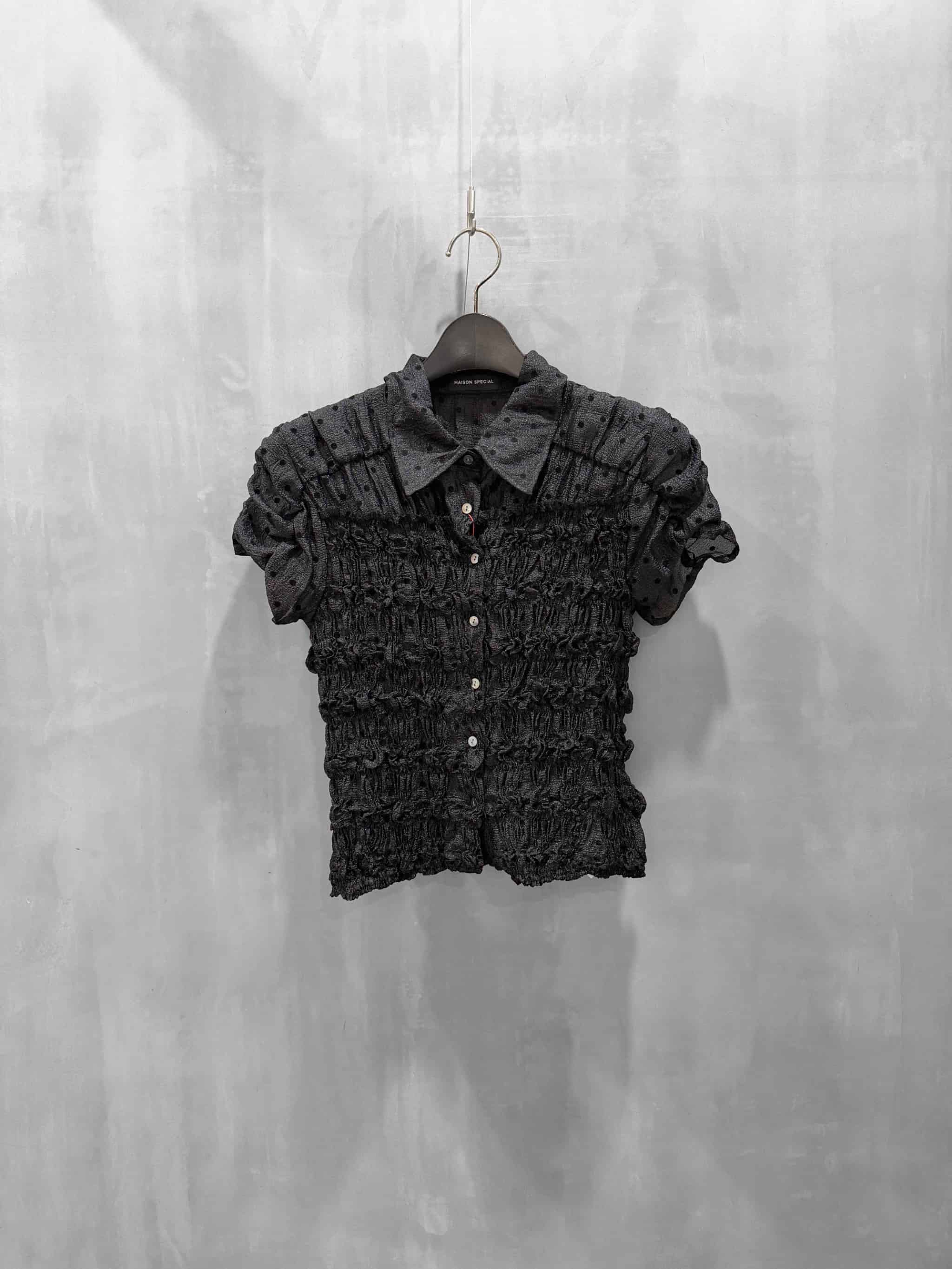 MAISON SPECIAL（メゾンスペシャル）｜Shirring French Sleeve Shirt 