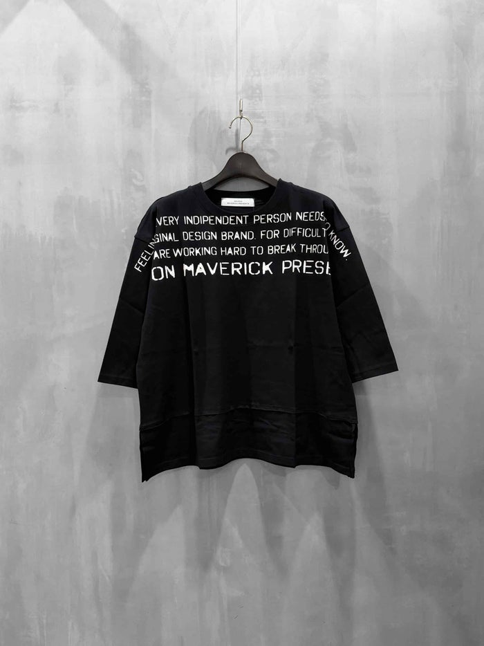 MAISON MAVERICK PRESENTS(メゾンマヴェリックプレゼンツ)|MAVAERICK Typography Printed Tee|MM5160