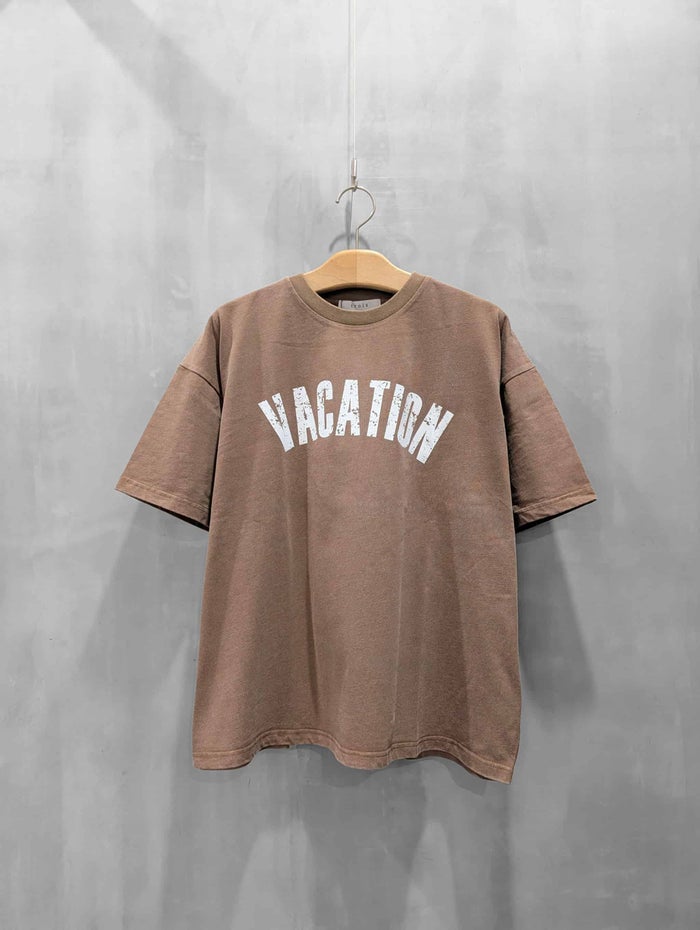 【20%OFFセール】trois(トロワ)|ピグメント ロゴTシャツ|T261-82065