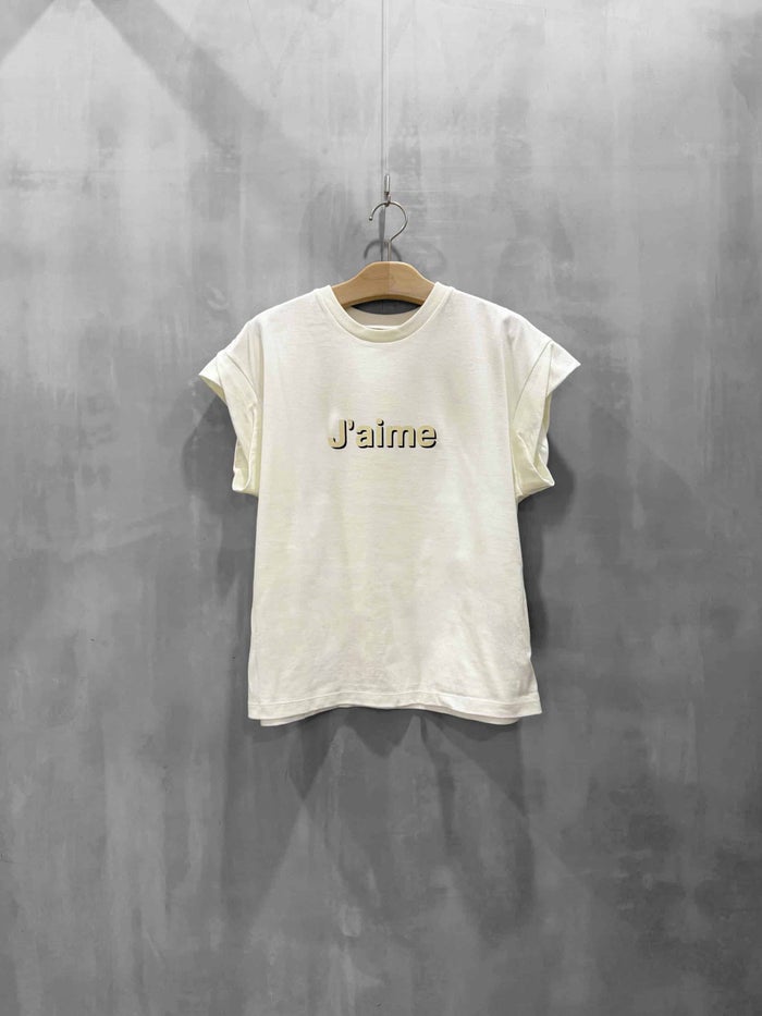 De bon coer(ドゥボンクール)|ロゴTシャツ「J'aime」|23267A