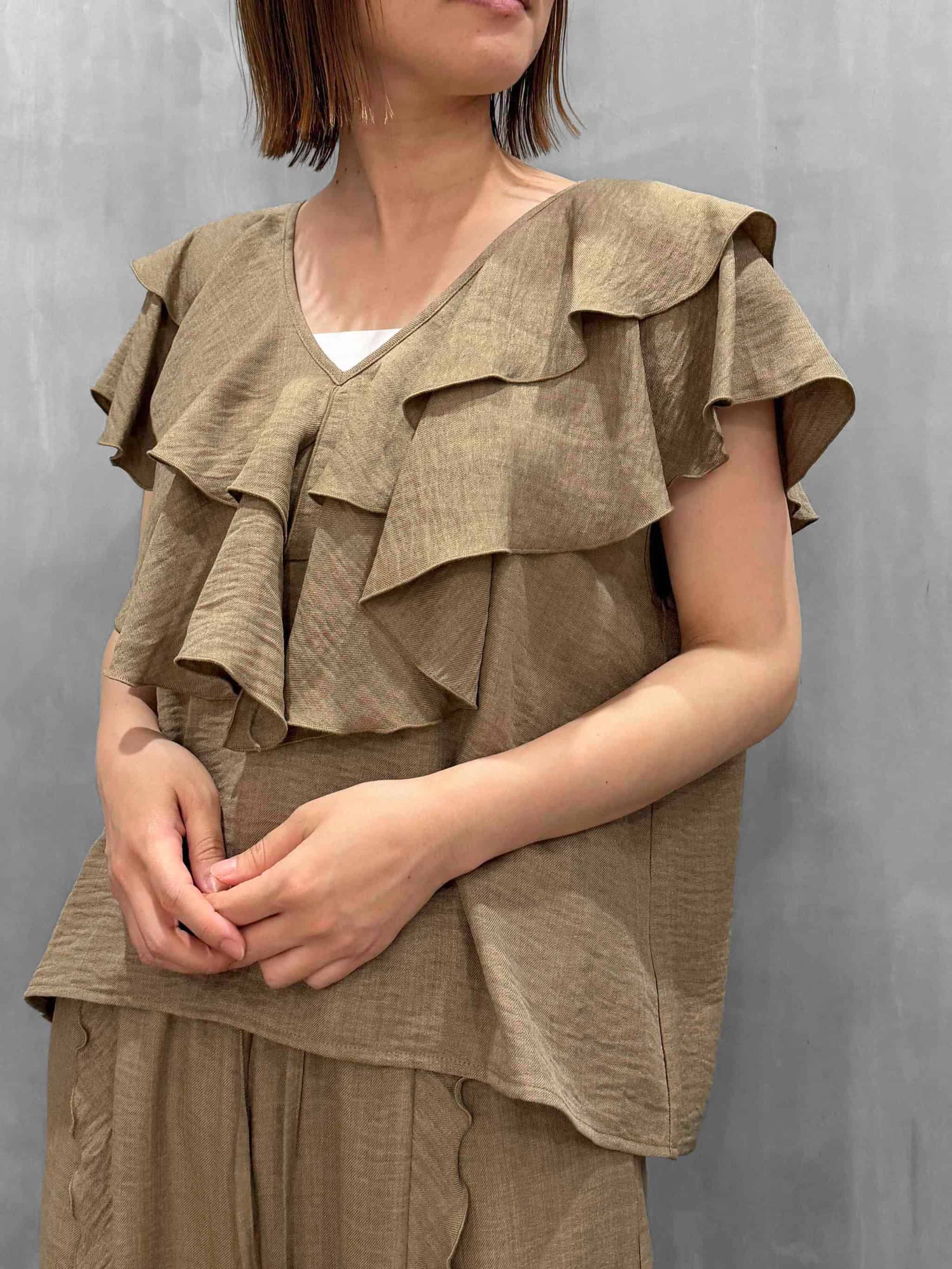 CYAN TOKYO（シアントーキョー）｜layer frill french tops｜601481