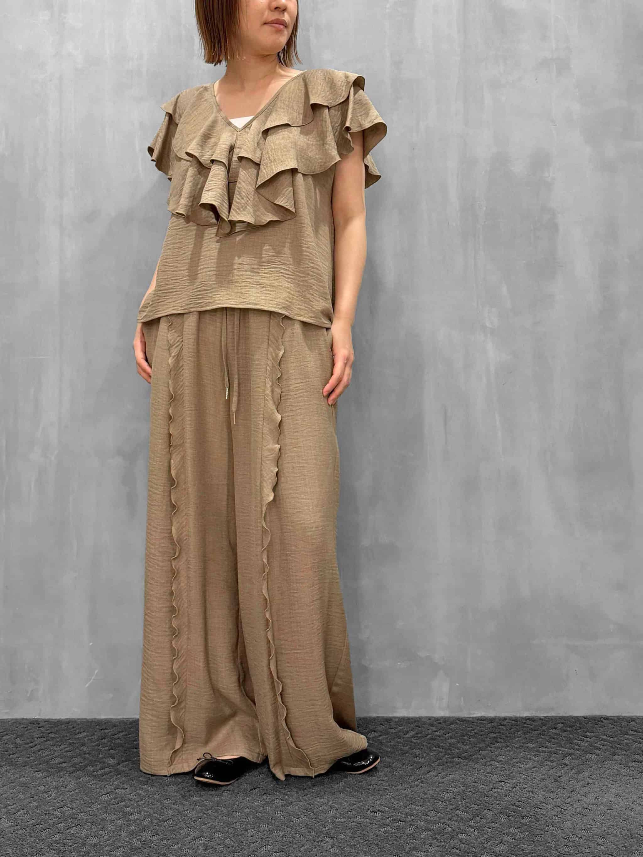 CYAN TOKYO（シアントーキョー）｜frill line layer waist wide