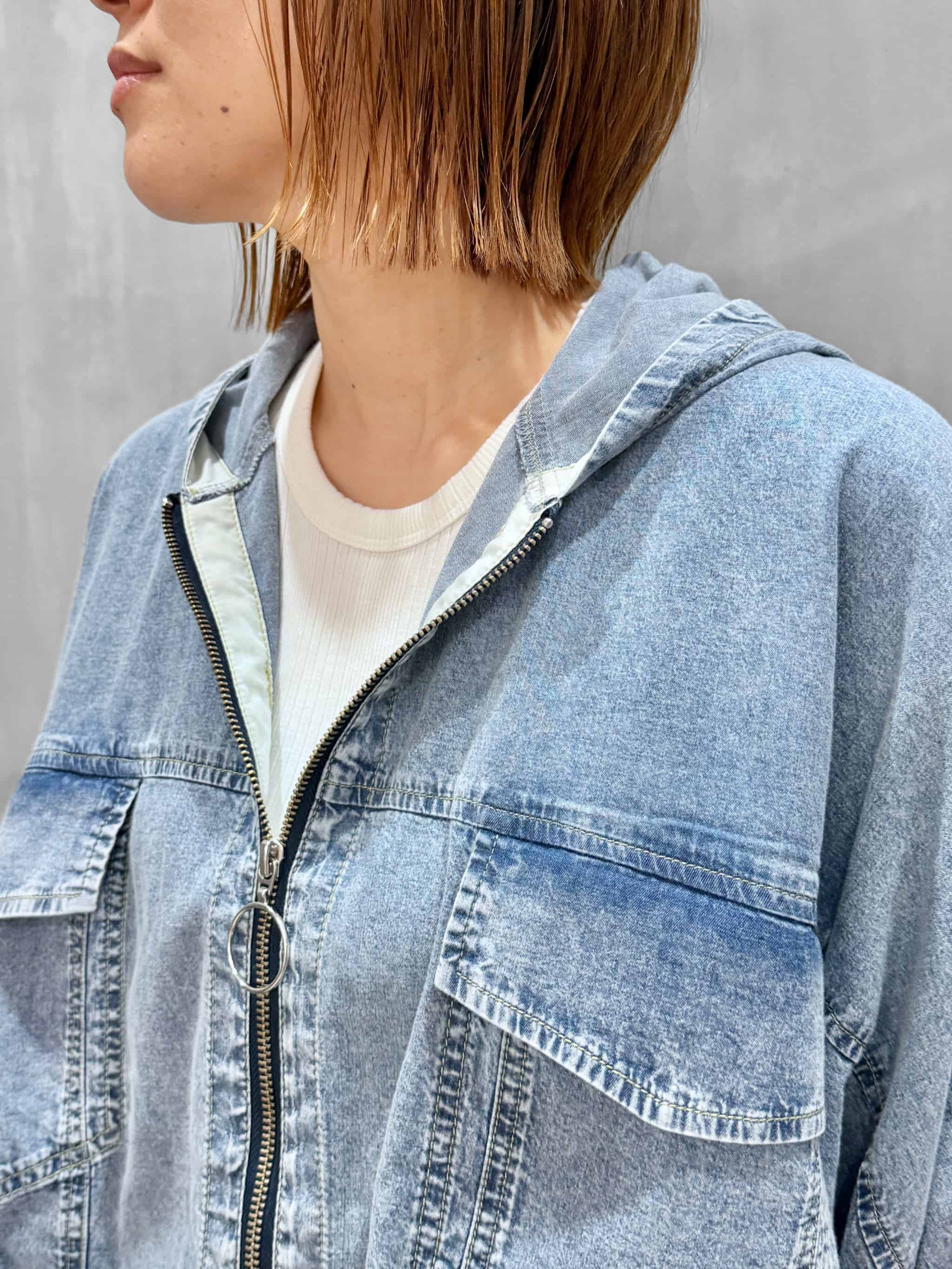ayane（アヤン）｜ストレッチダンガリーポンチョ｜836601 | MFG WEBSTORE