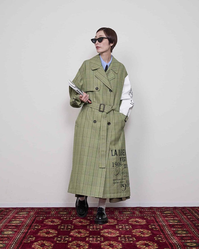 THOMAS MAGPIE(トーマスマグパイ)|Glen Check Long Coat|2264232