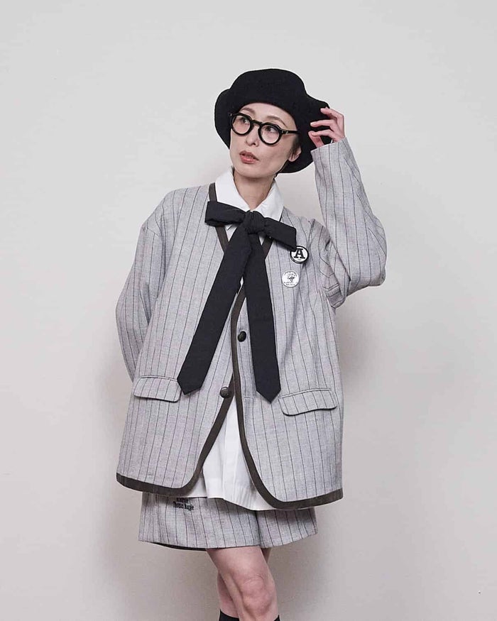 THOMAS MAGPIE(トーマスマグパイ)|T/R Stripe blouson|2264236