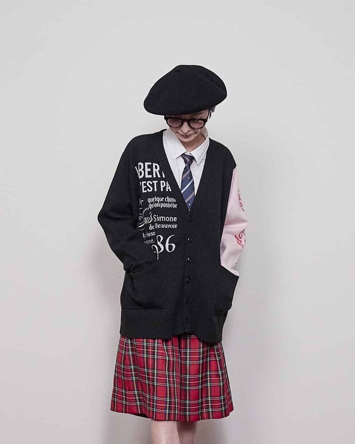 THOMAS MAGPIE(トーマスマグパイ)|12G W Jacquard Cardigan|2264751