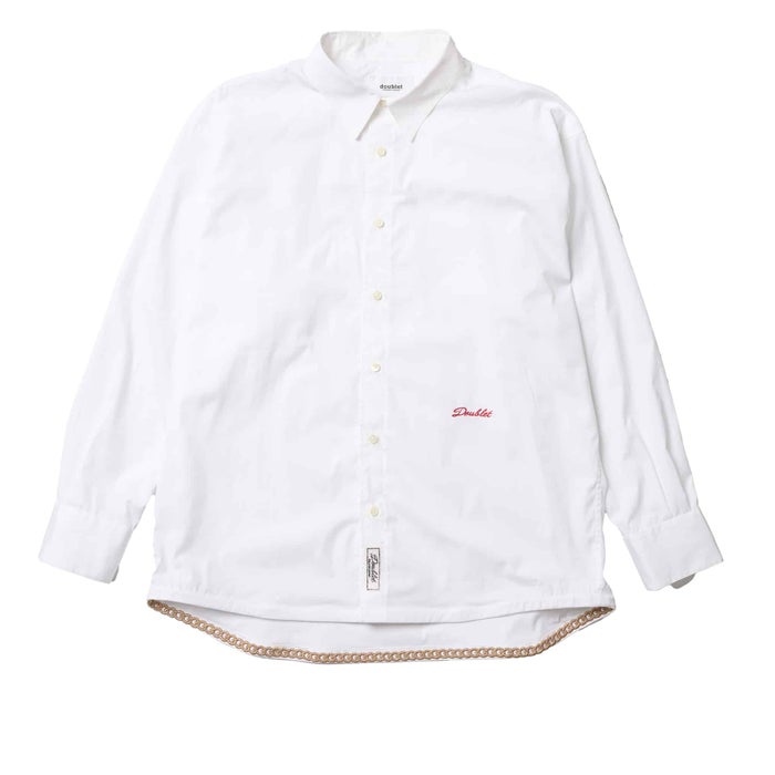 doublet(ダブレット)|CHAIN HEM EMBROIDERED SHIRT|27SS25SH188