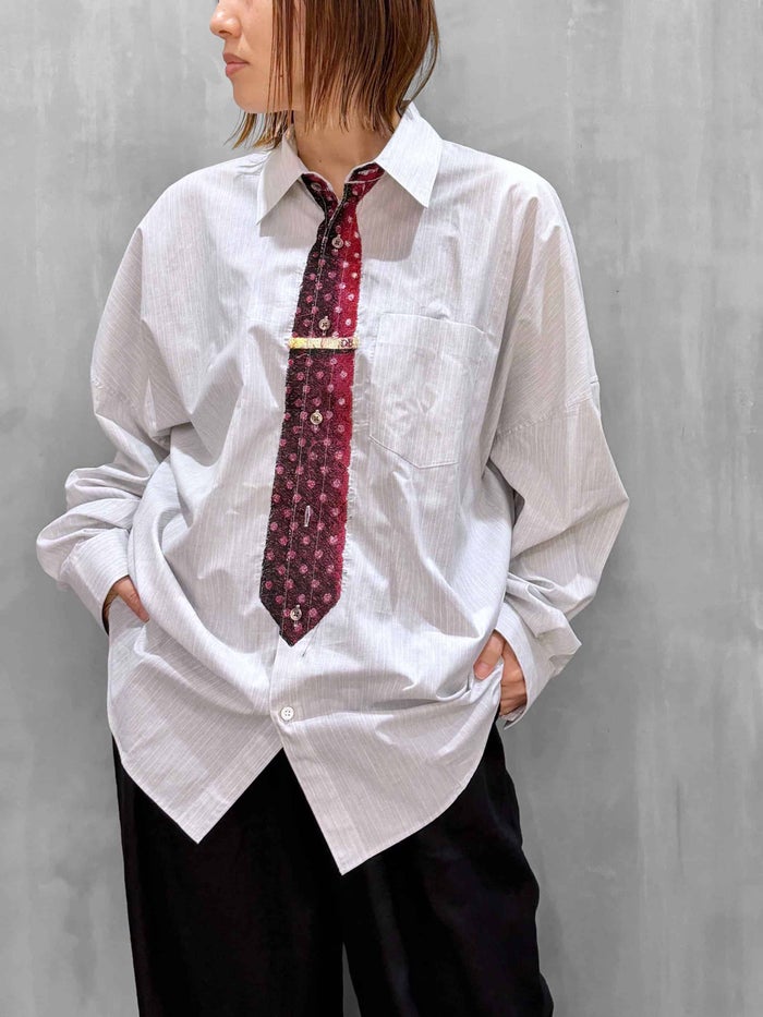 doublet(ダブレット)|TROMPE L'OEIL TIE EMBROIDERY SHIRT|26AW20SH178