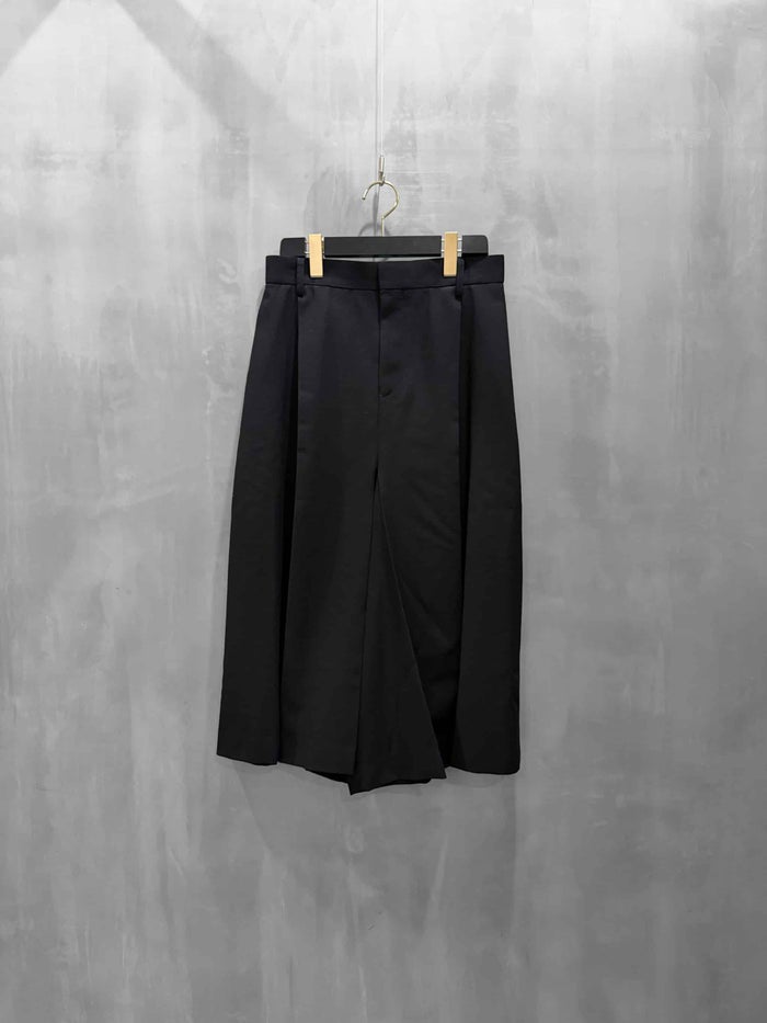 beautiful people(ビューティフルピープル)|mesh suiting side tuck BOX skirt pants|1646107010