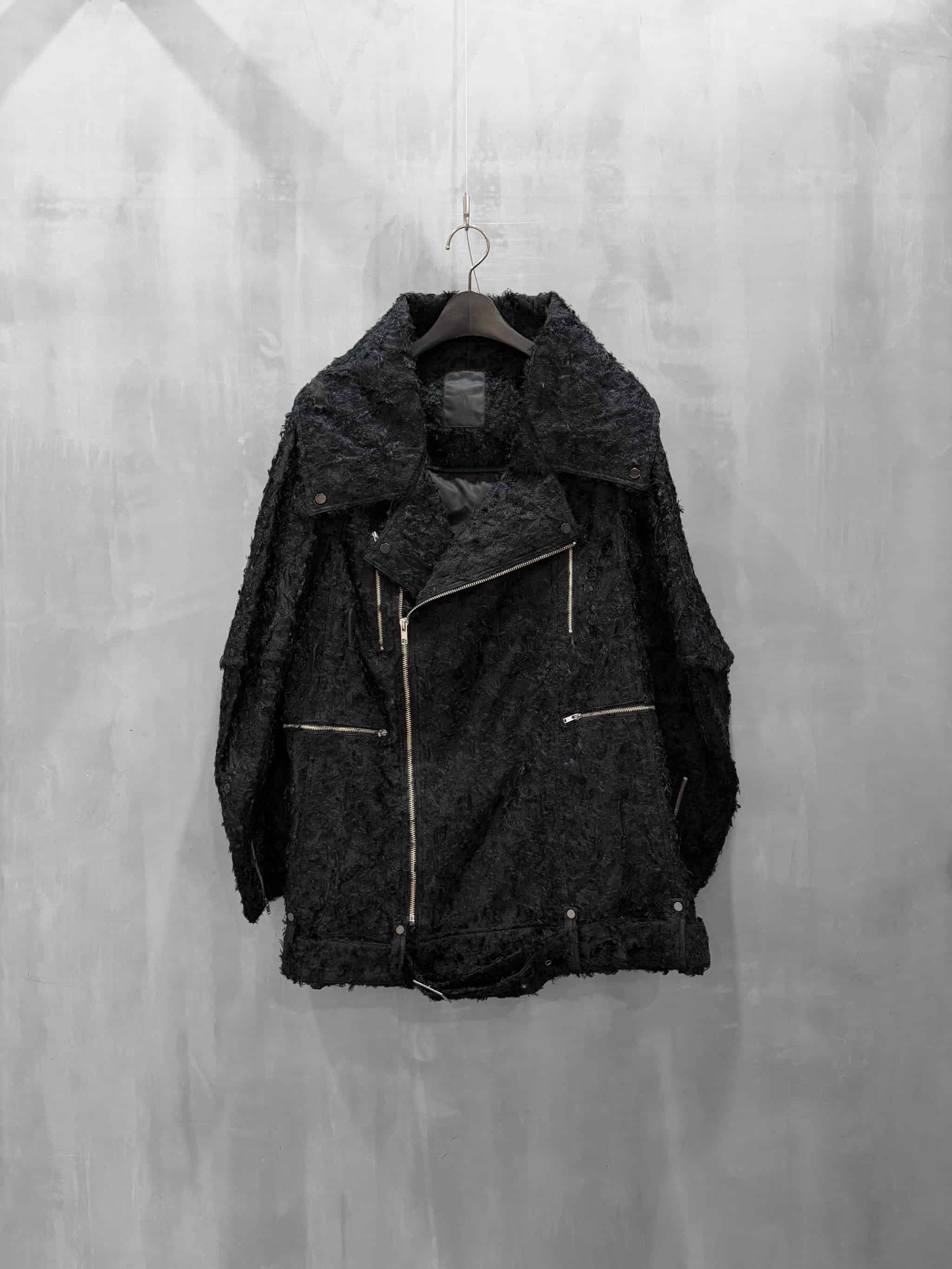 divka（ディウカ）｜Ry/Ny/C Cut Jacquard Biker Jacket｜DK30-SP02