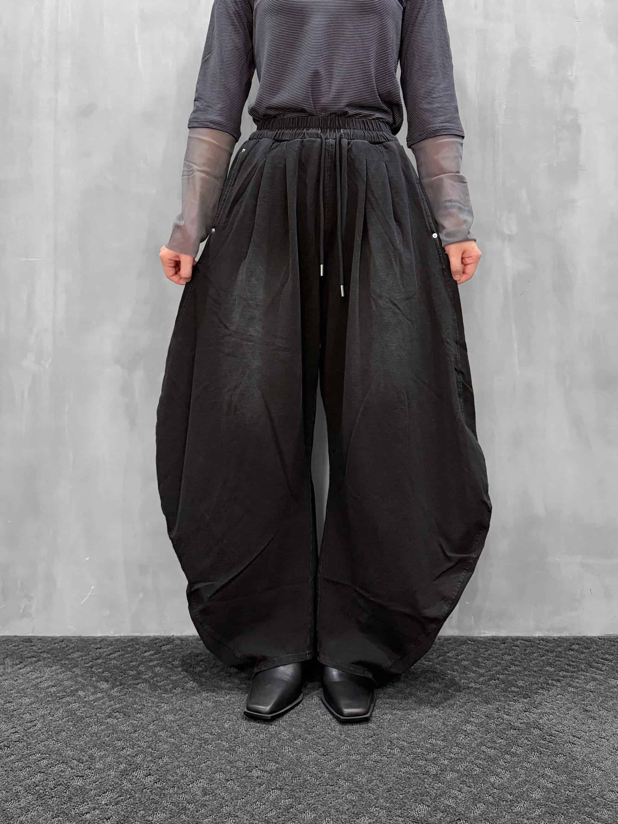 MARECHAL TERRE（マルシャルテル）｜デニム加工裏毛ドレープパンツ
