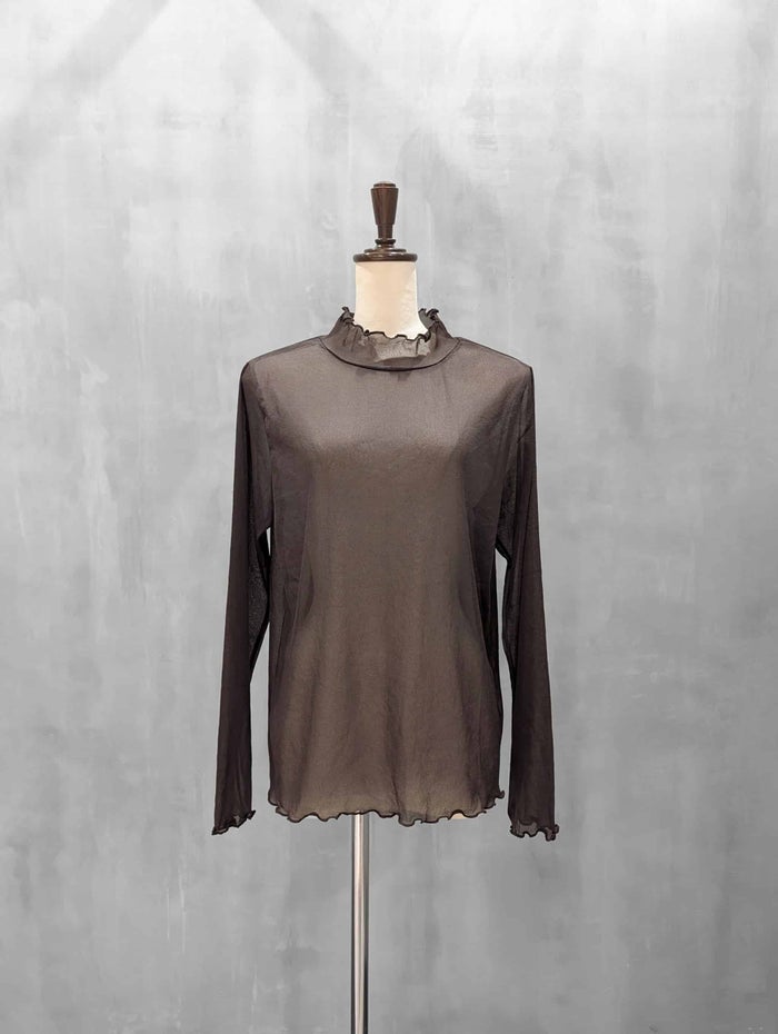 trois(トロワ)|トリコットシフォン シアーハイネック|T266-82004