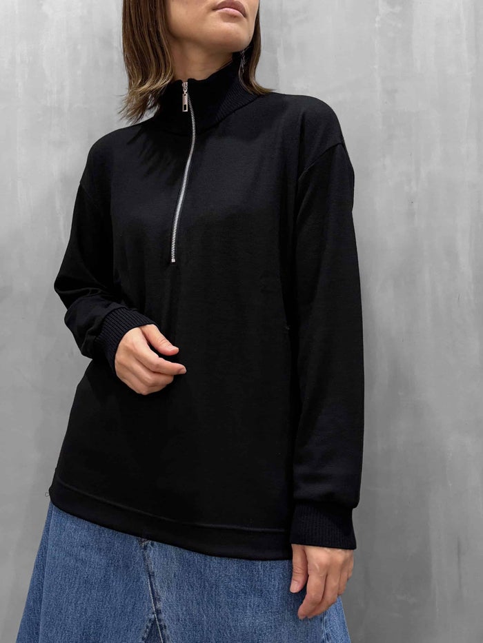 OLTA DESIGNS(オルタデザインズ)|ニットカットソージップアップトップス|026 35 771