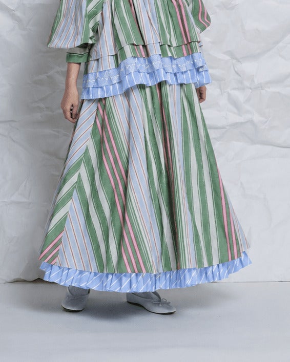 THOMAS MAGPIE(トーマスマグパイ)|Randam Stripe Skirt|2271601