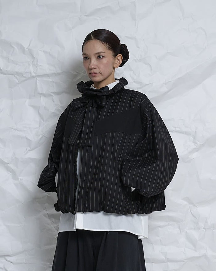 【2月入荷予定】THOMAS MAGPIE(トーマスマグパイ)|Pin Stripe×Butcher Blouson|2271504