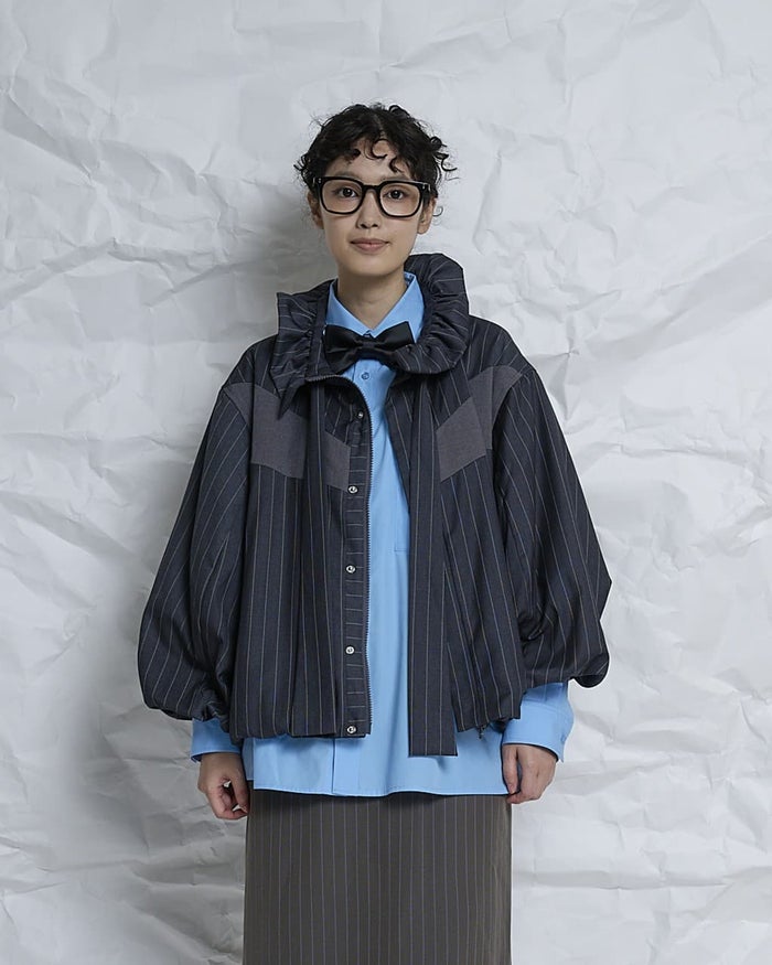 THOMAS MAGPIE(トーマスマグパイ)|Pin Stripe×Butcher Blouson|2271504