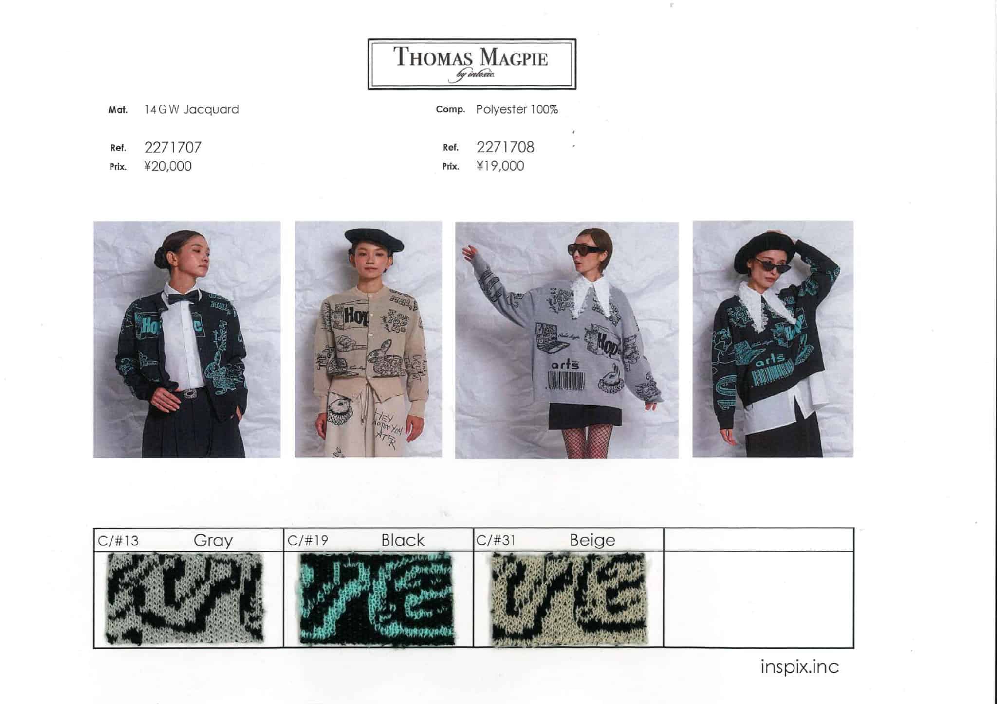 2月入荷予定】THOMAS MAGPIE（トーマスマグパイ）｜オリジナル