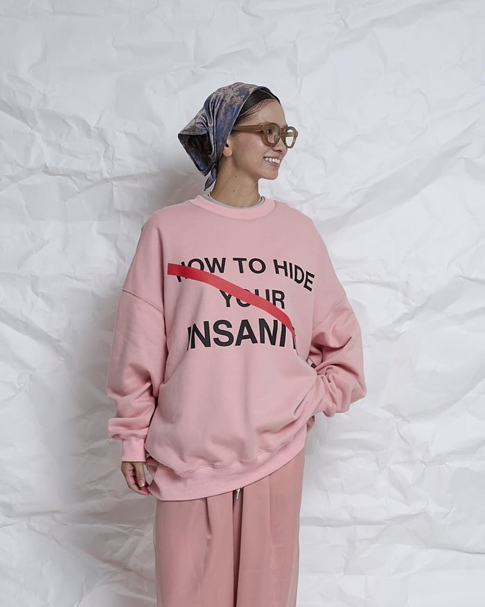THOMAS MAGPIE(トーマスマグパイ)|C/T Sweat Tops(BIG)『HOW TO HIDE YOUR INSANITY』|2271857