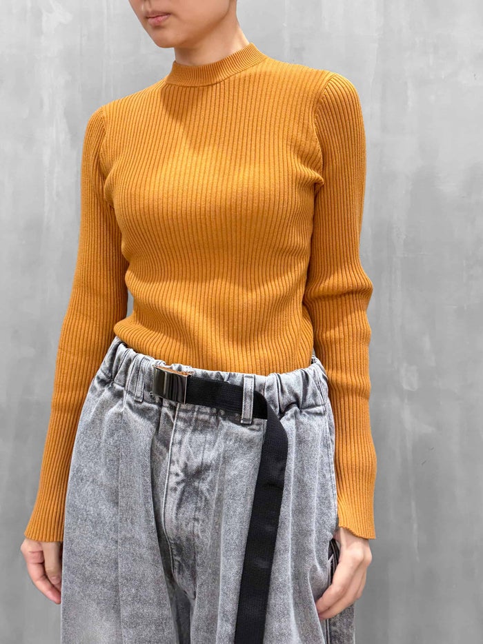 FORFORMO(フォルフォルモ)|High Stretch Lib Knit Tops|726314