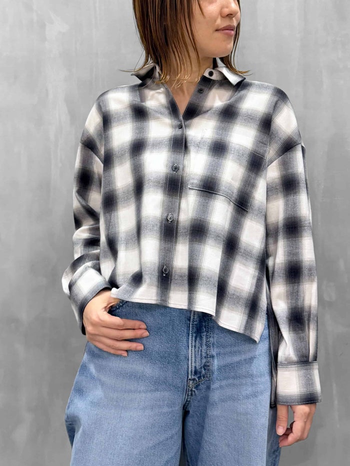 trois(トロワ)|オンブレチェックブラウス|T266-81048
