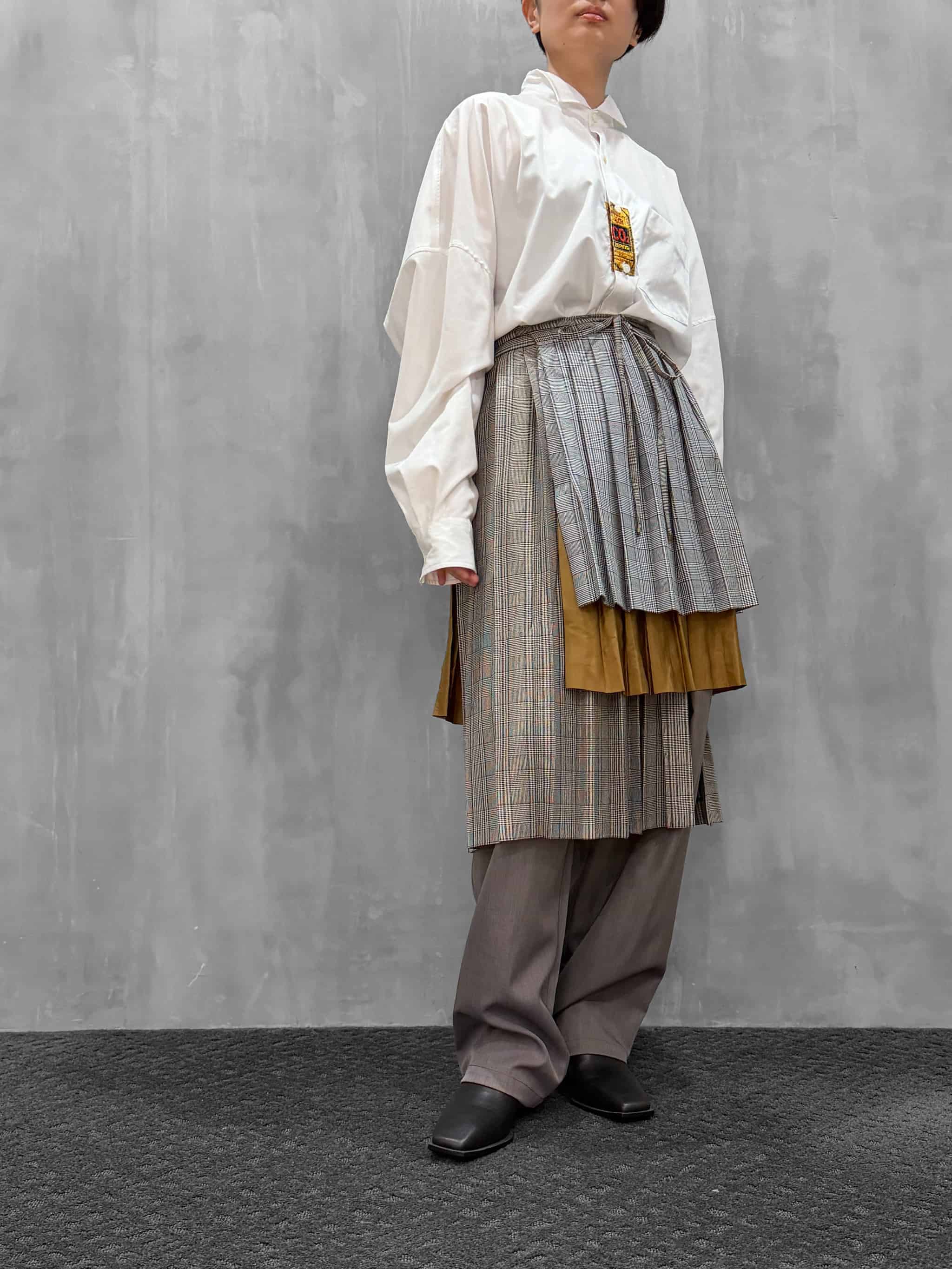 THOMAS MAGPIE（トーマスマグパイ）｜Glen CHECK Layered Skirt